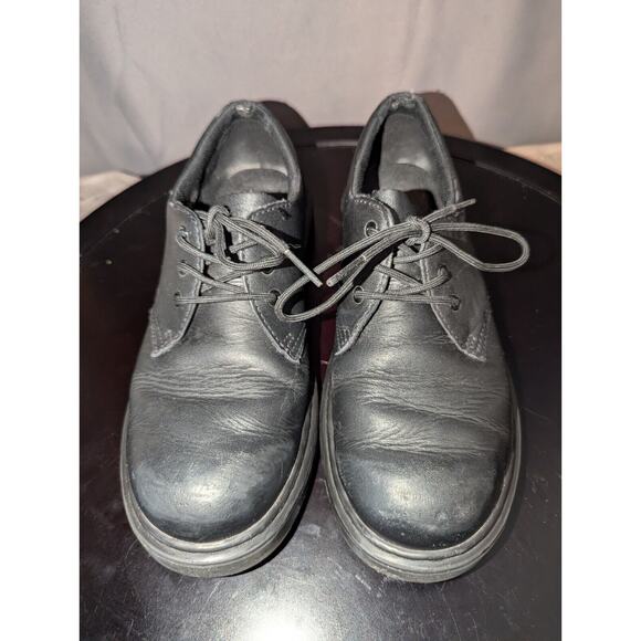 Dr. Martens Shoes Womens 7 Black Leather 1461 Mono Round Toe Oxford Lace Up - Picture 2 of 9